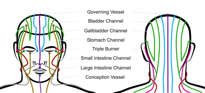 Male Head Acupuncture Points